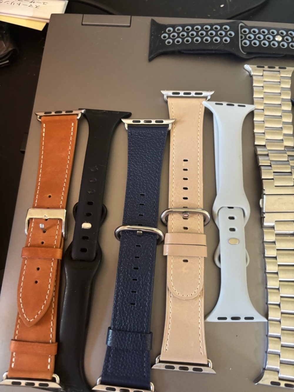 14 45mm Apple Watch Bands - Brown, Black, Navy, Beige, Light Gray